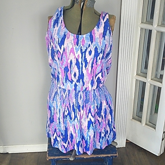 Lilly Pulitzer Dresses & Skirts - LILLY PULITZER PREPPY 100% COTTON SMOCKED WAIST NAVAJO PRINT  DRESS WOMANS S.